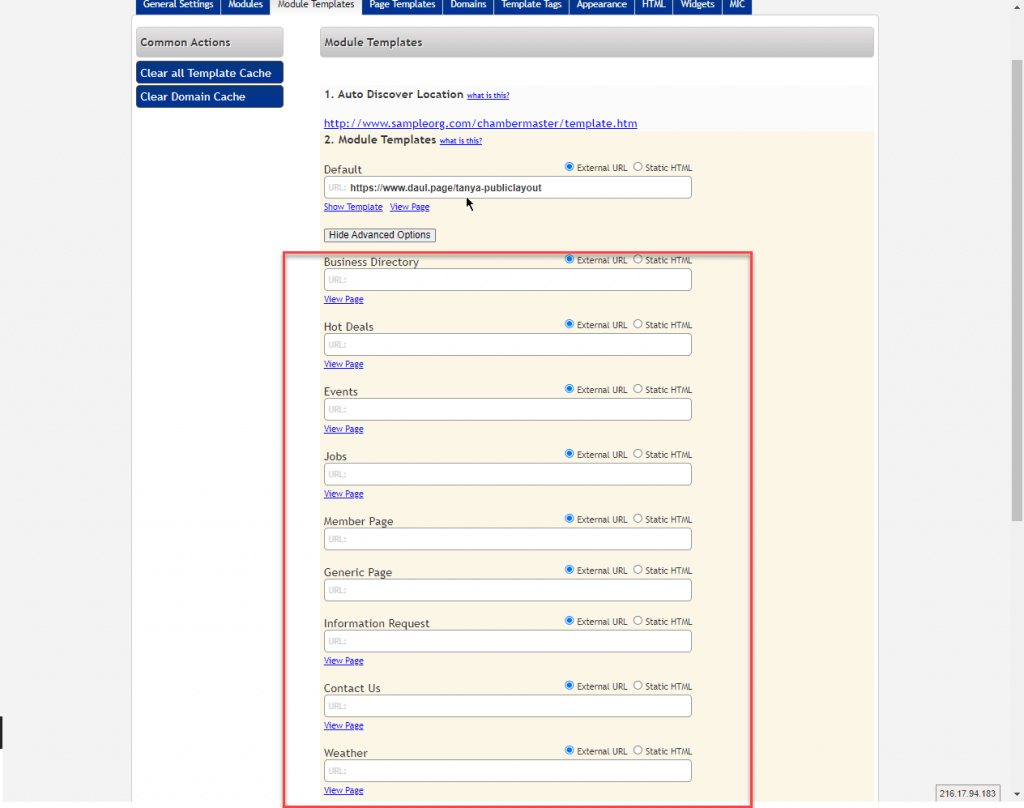 ChamberMaster Custom Template GrowthZone