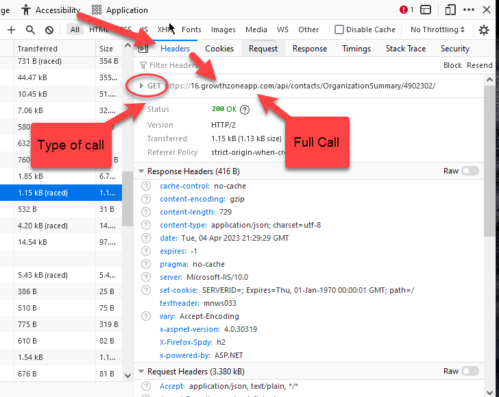Api Calll Finding API calls using the GrowthZone Database - GrowthZone