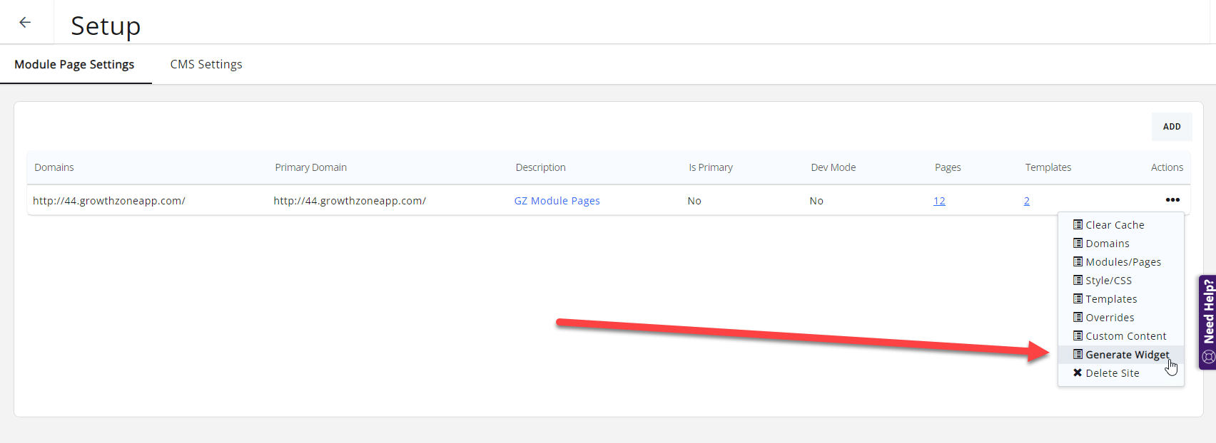 Widgets Overview GrowthZone